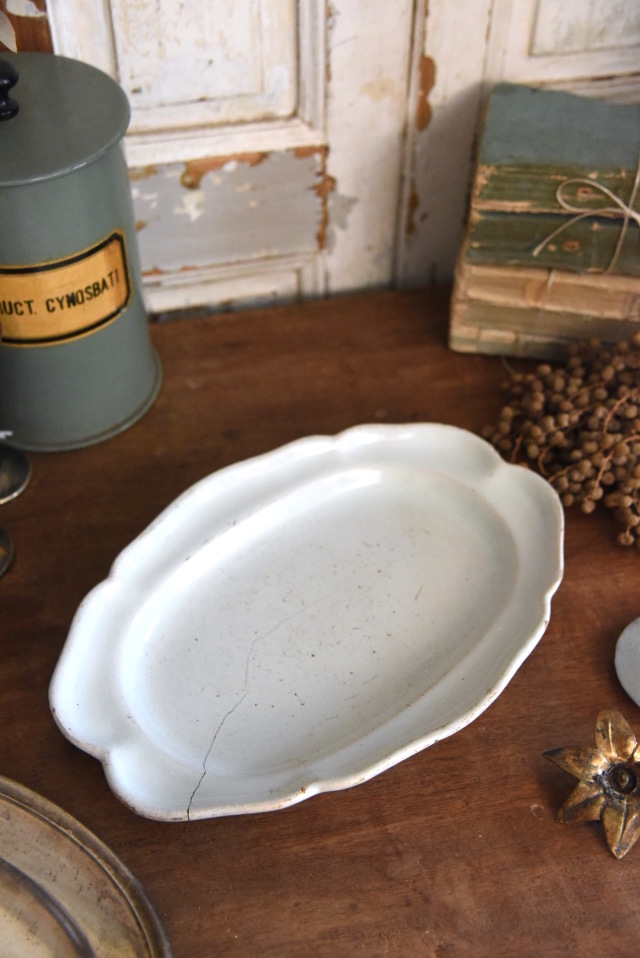 南仏の花リムオーバルのお皿 