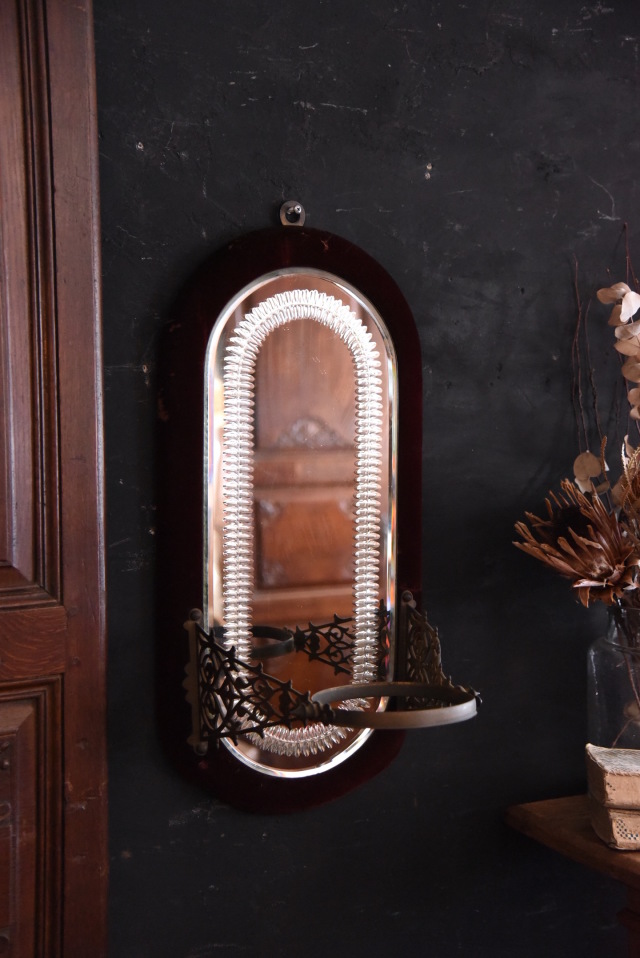 フランス アンティーク French Mirror ミラー 鏡 上品な印象のウォール