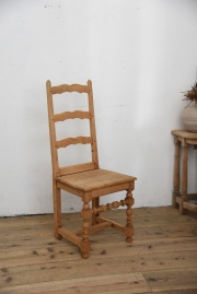 アンティーク　フレンチ　剥離　チャーチチェア　ダイニングチェア　フレンチ　１