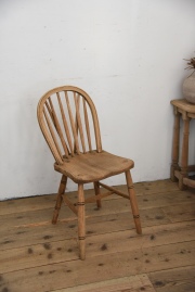 アンティーク　剥離　ウィンザーチェア　イギリス　フープバックチェア　４