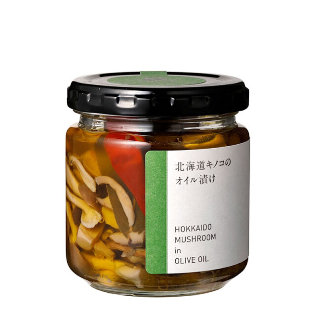 北海道キノコのオイル漬け