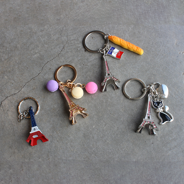 マルシェ ドゥ パリ】エッフェル塔キーホルダー (ネコ) | NORTH FARM