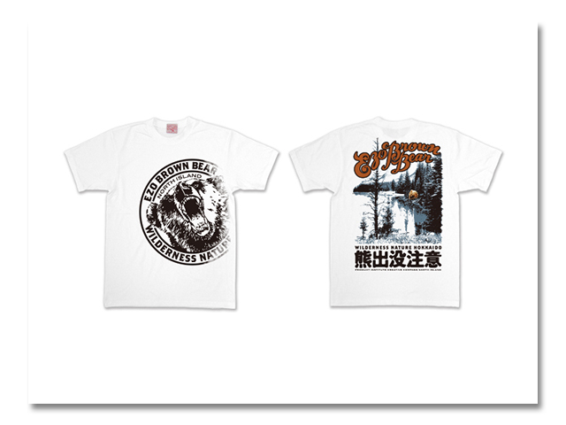 Tシャツ 熊出没 2010 白