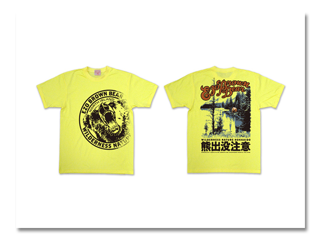 Tシャツ 熊出没 2010 黄