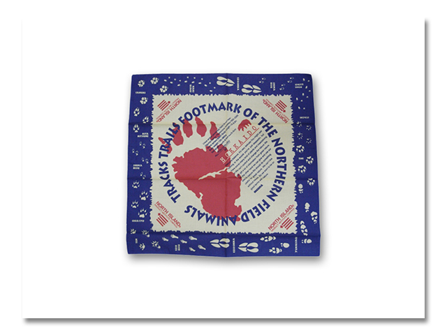 バンダナ 熊の足跡