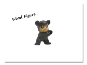 小熊出没 WOOD CRAFT FIGURE 茶