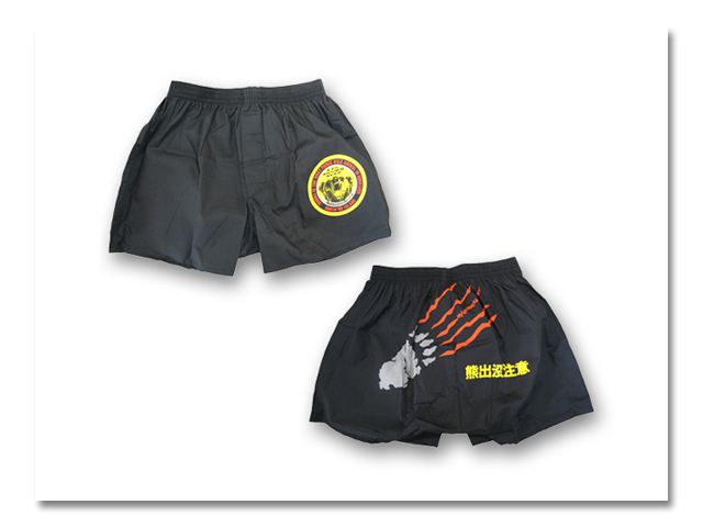 トランクス熊出没足跡 黒