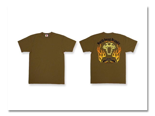 Tシャツ スカル 夜光 エスプレッソ