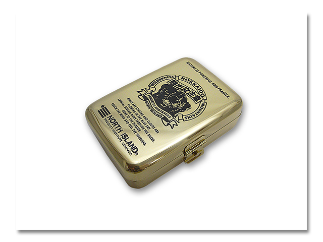 真鍮タバコケース 熊出没