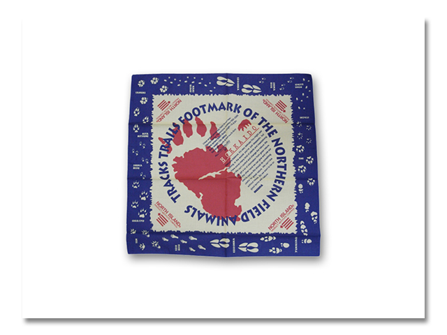 バンダナ 熊の足跡