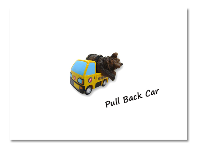 ④②⑧① プルバックカー 小熊出没注意 ミニトラ ④②⑧① プルバックカー 小熊出没注意 ミニトラ - メルカリ