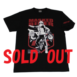 仮面ライダー「二号ライダー」Tシャツ(ブラック)