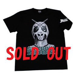 仮面ライダーBLACK「シャドームーンフェイス」Tシャツ(ブラック)