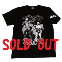 仮面ライダーBLACK「ブラック＆シャドームーン」Tシャツ(ブラック)