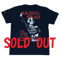 仮面ライダー「MASKED RIDER」Tシャツ(ネイビー)
