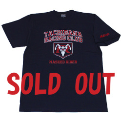 仮面ライダー「タチバナレーシング」Tシャツ(ネイビー)