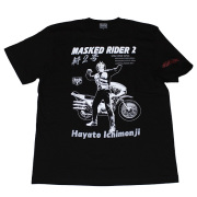 仮面ライダー アマゾン ヴィンテージ【4L】長袖Tシャツ ビッグプリント 黒 仮面ライダー