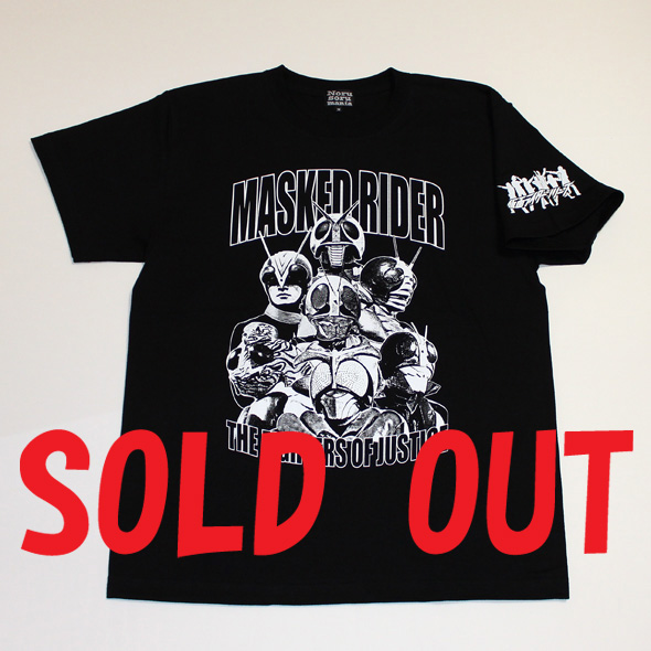仮面ライダー「7人ライダー」Tシャツ(ブラック)