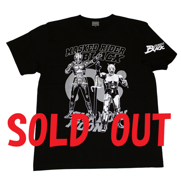 仮面ライダーBLACK「ブラック＆シャドームーン」Tシャツ(ブラック)