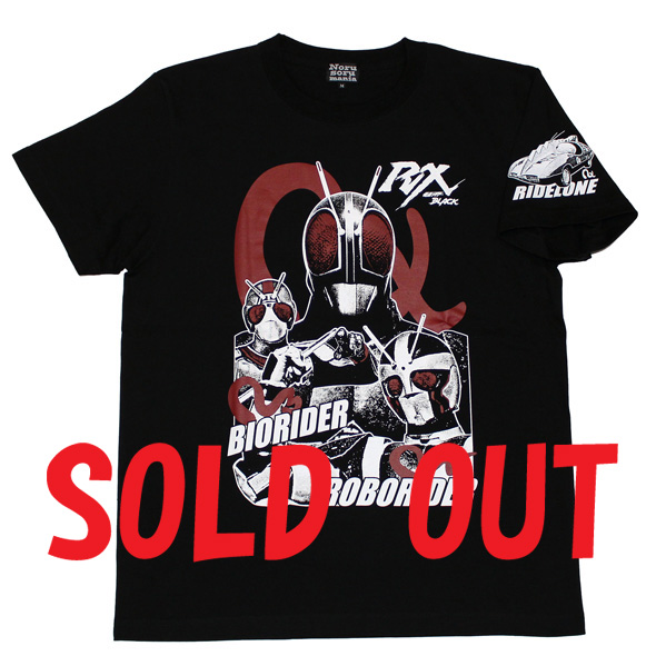 仮面ライダーBLACK RX「ロボ、バイオ」Tシャツ(ブラック)