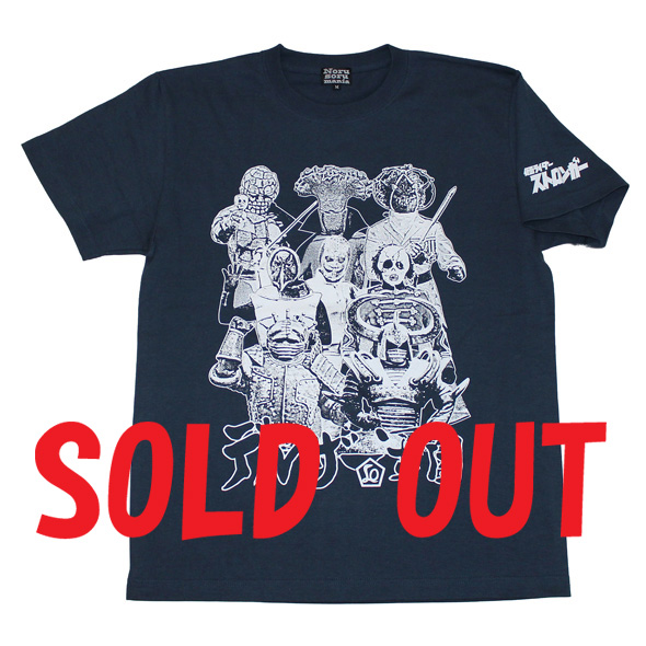 仮面ライダーストロンガ―「デルザー軍団」Tシャツ(ブルーグレー)