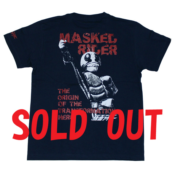 仮面ライダー「MASKED RIDER」Tシャツ(ネイビー)