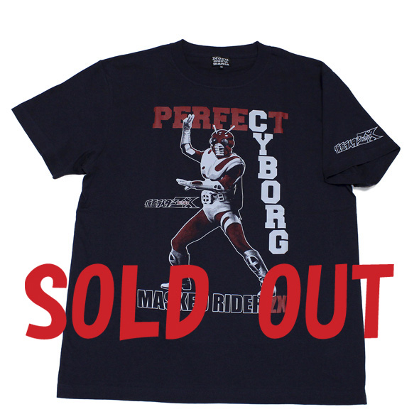 仮面ライダーZX「パーフェクトサイボーグ」Tシャツ(ネイビー)