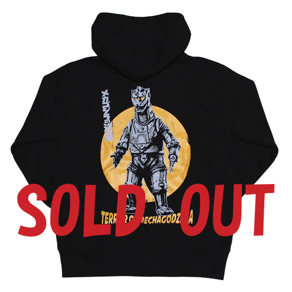 ゴジラ「メカゴジラの逆襲」ジップアップパーカー(ブラック)