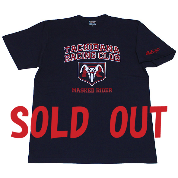 仮面ライダー「タチバナレーシング」Tシャツ(ネイビー)