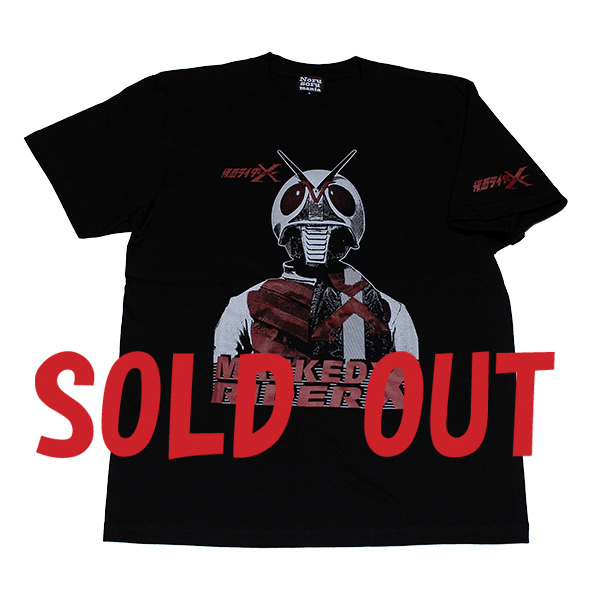 仮面ライダーX「Xフェイス」Tシャツ(ブラック)