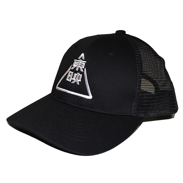 東映三角マーク刺繍メッシュCAP(ブラック)
