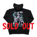 仮面ライダーBLACK RX「ポーズ」ジップアップパーカー(ブラック)