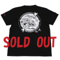 トラック野郎「トラック魂度胸台本イラスト」Tシャツ(ブラック)