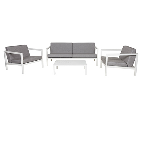 ラウンジセット　FホワイトCライトグレー