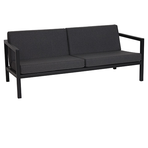 ソファ2.5シーター　FブラックCライトグレー