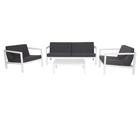 ラウンジセット　FホワイトCブラック