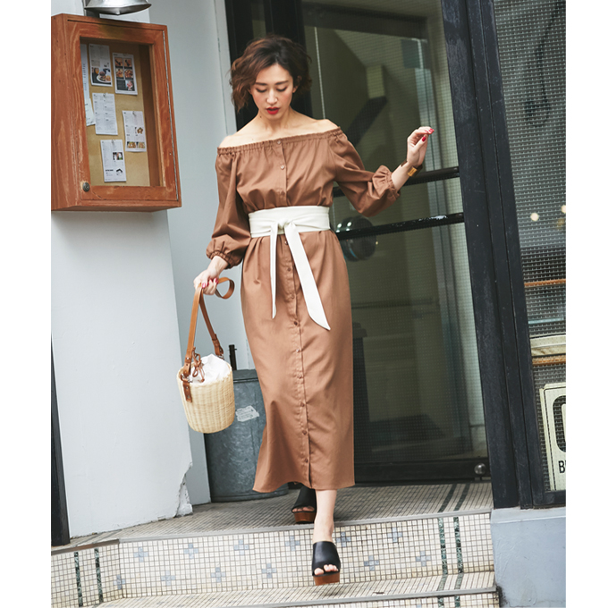 Off Shoulder One Piece レディース オフショルダー ワンピース
