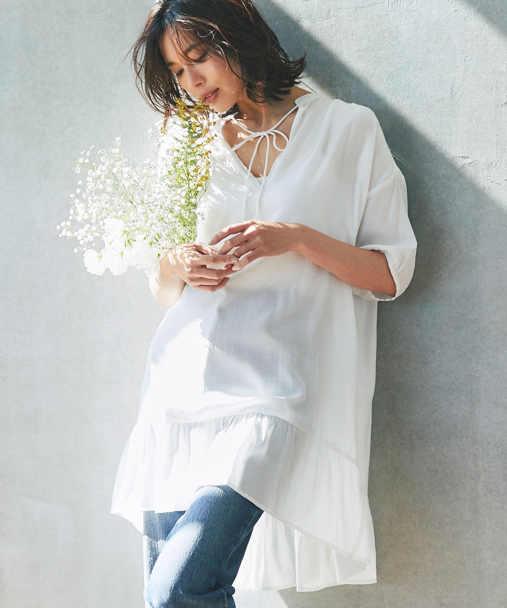 シャイニースキッパーチュニック　《step into spring》