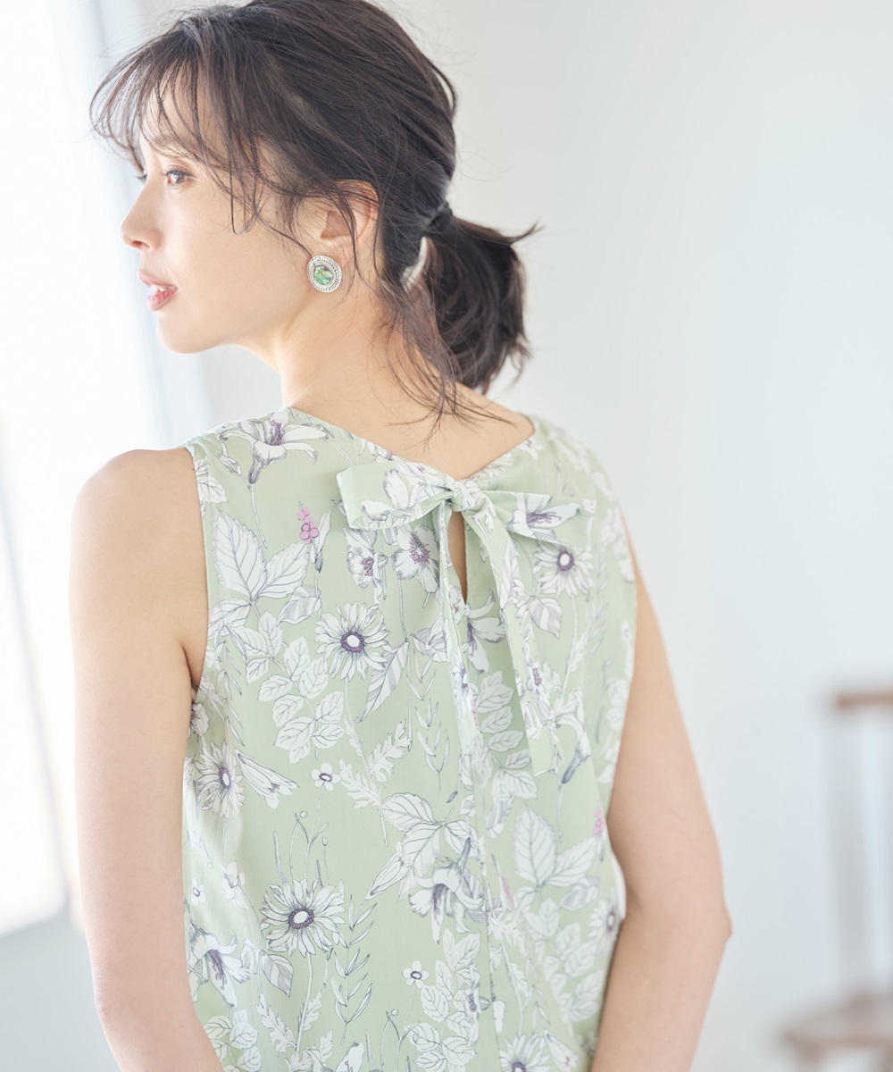 チューリッププリントフレアスカート《2021 SUMMER STYLE 》