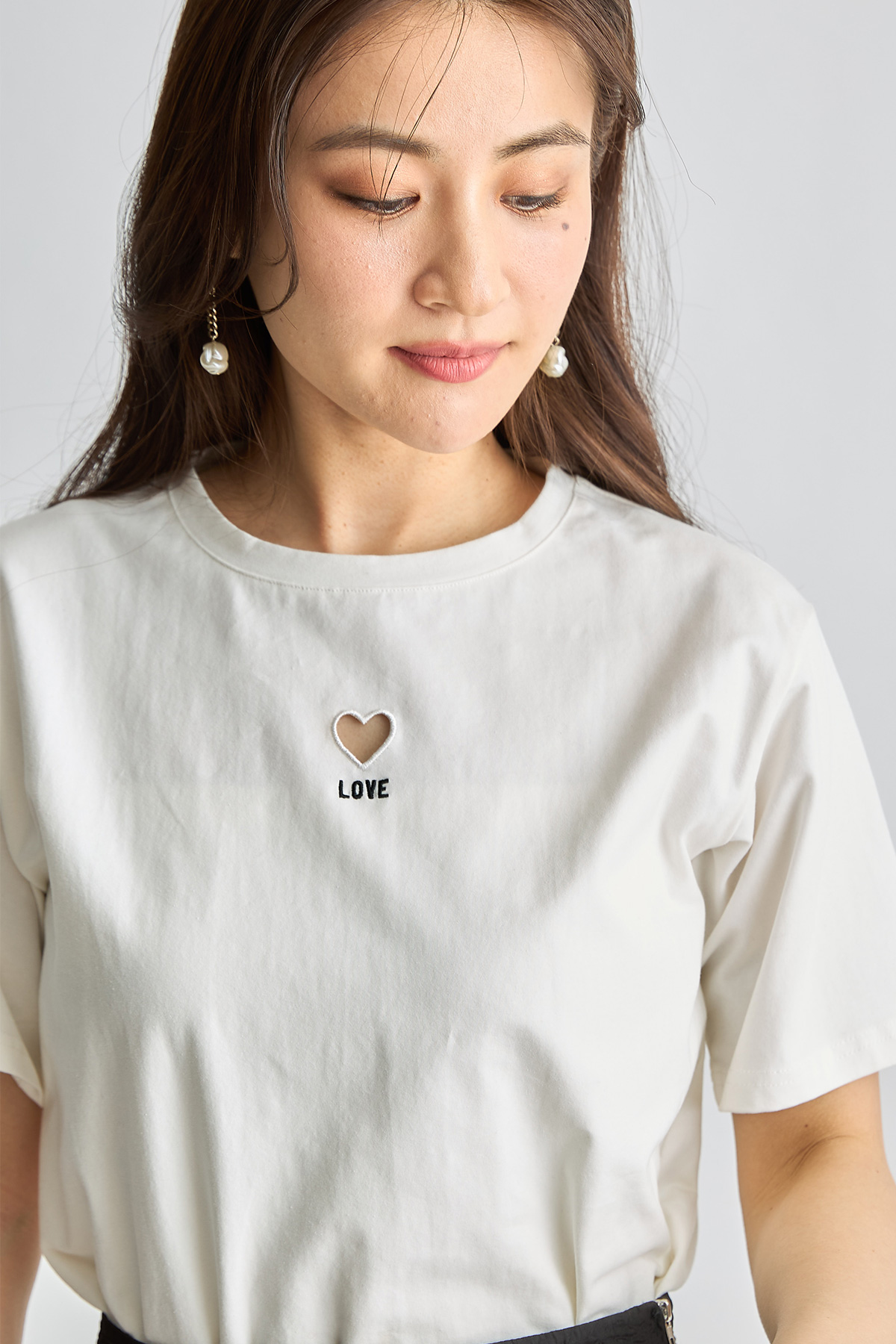 ハートカットLOVETシャツ