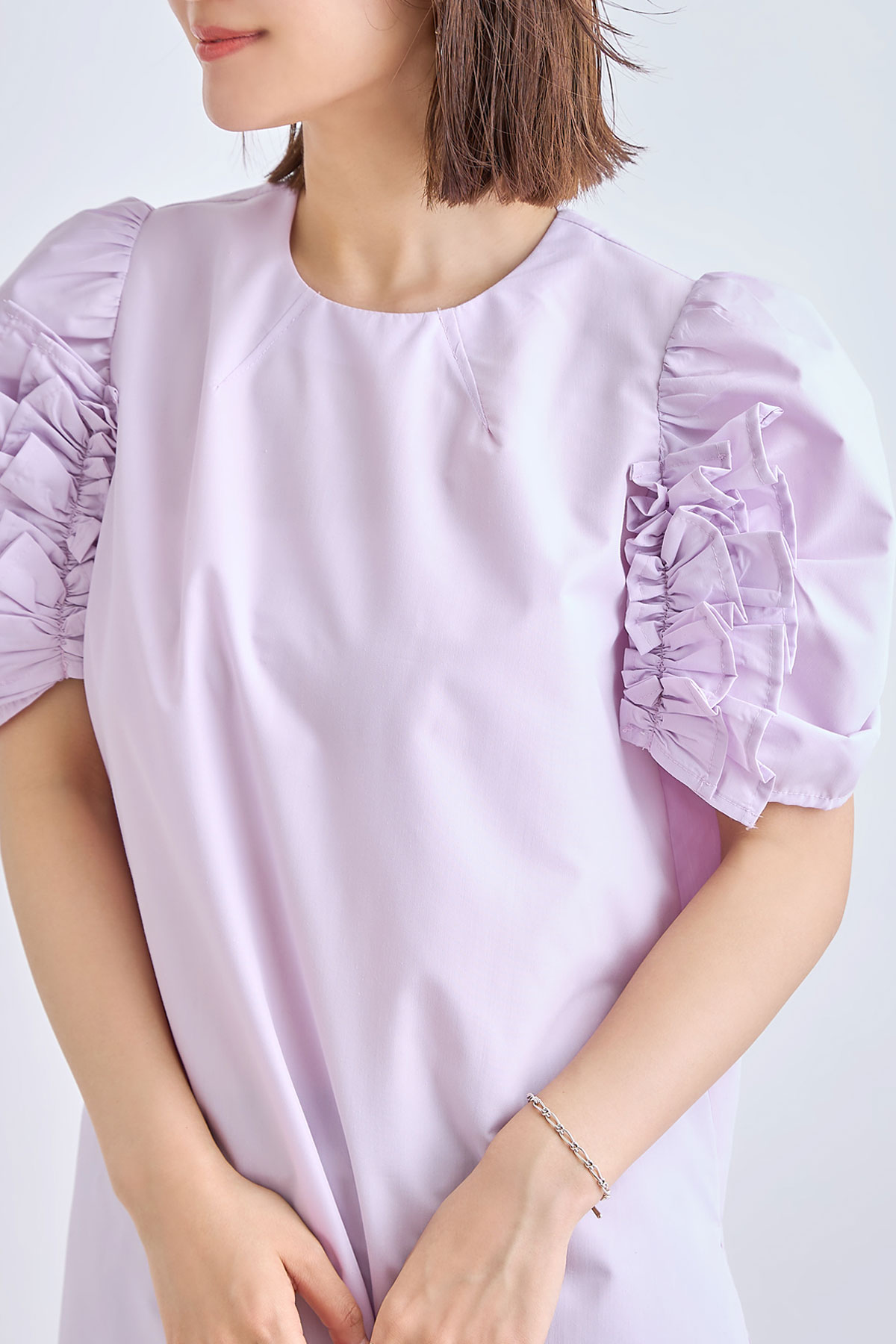 【＠57__raさんセレクト】ホイップスリーブブラウス※一部店舗のみ入荷