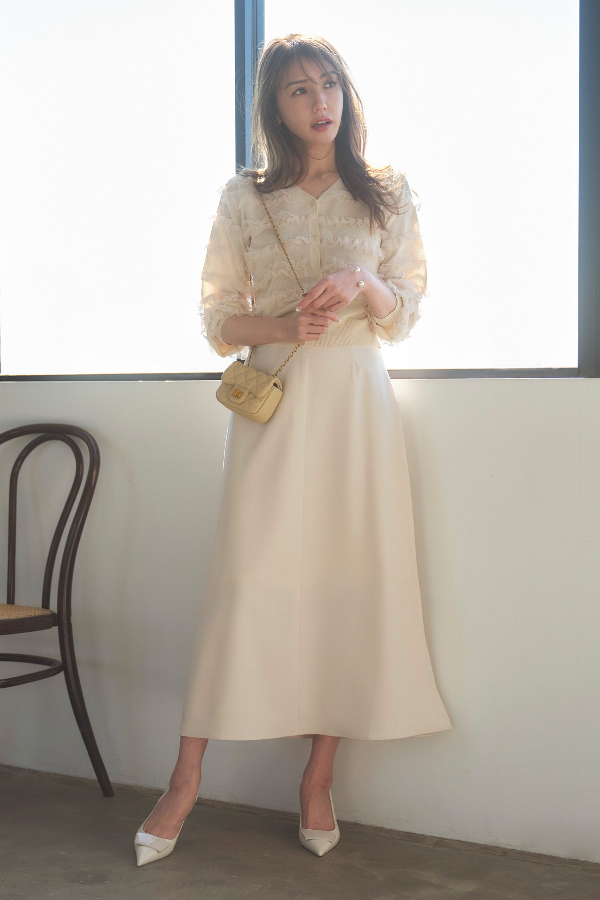 【美香さん着用】サイドスリットナロースカート