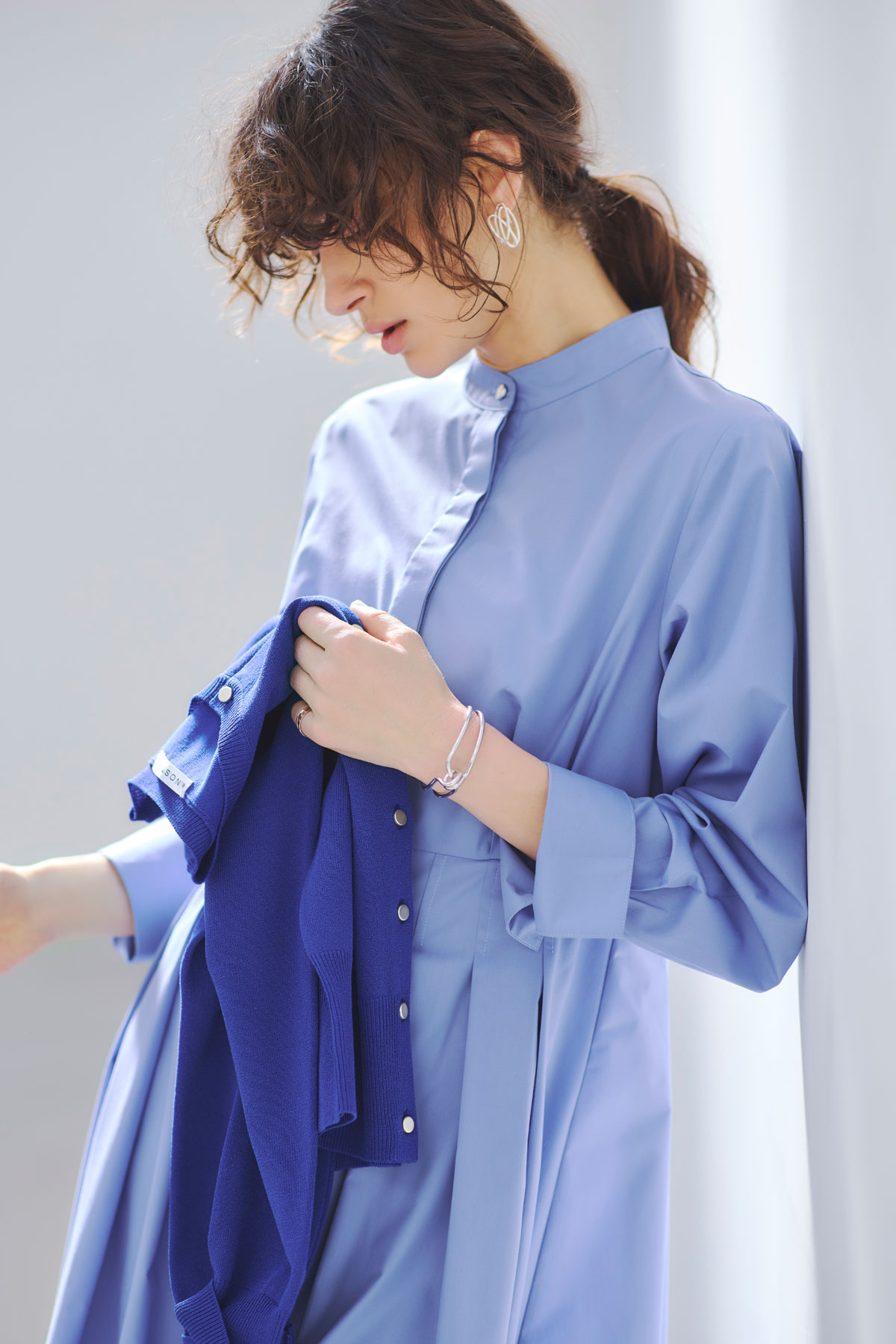 【キャンセル分少量入荷】ウエストタックシャツワンピース