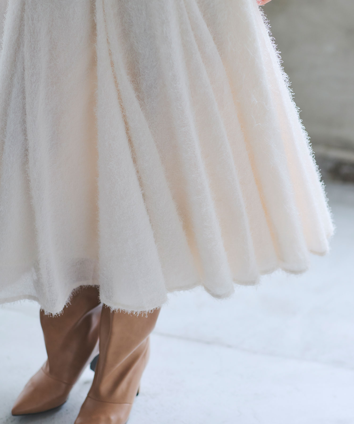 1月5日オフィシャルサイト限定再販！シャギーフレアスカート