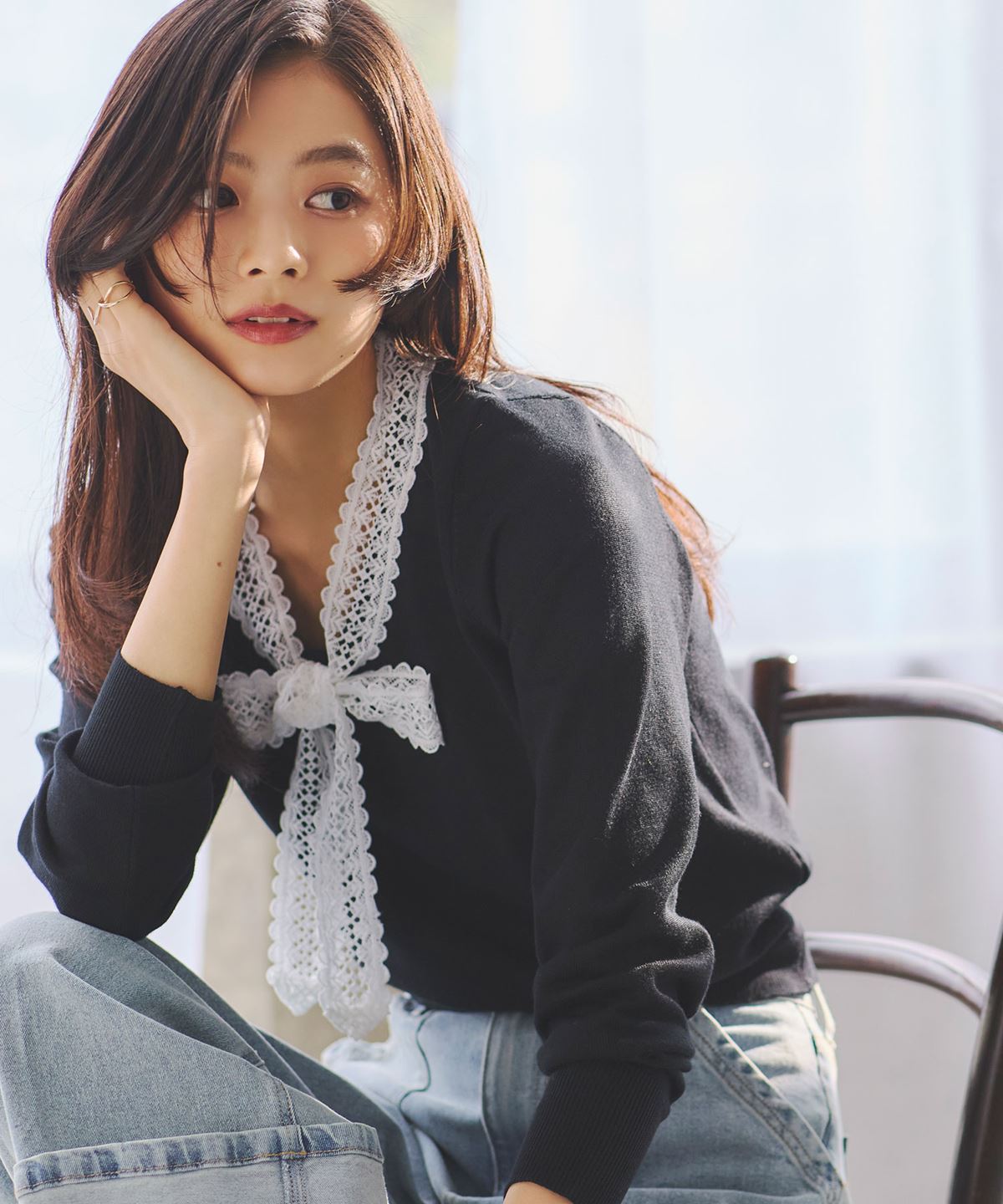 1月24日オフィシャルサイト・店舗限定再販！　ケミカルレースボウタイニット