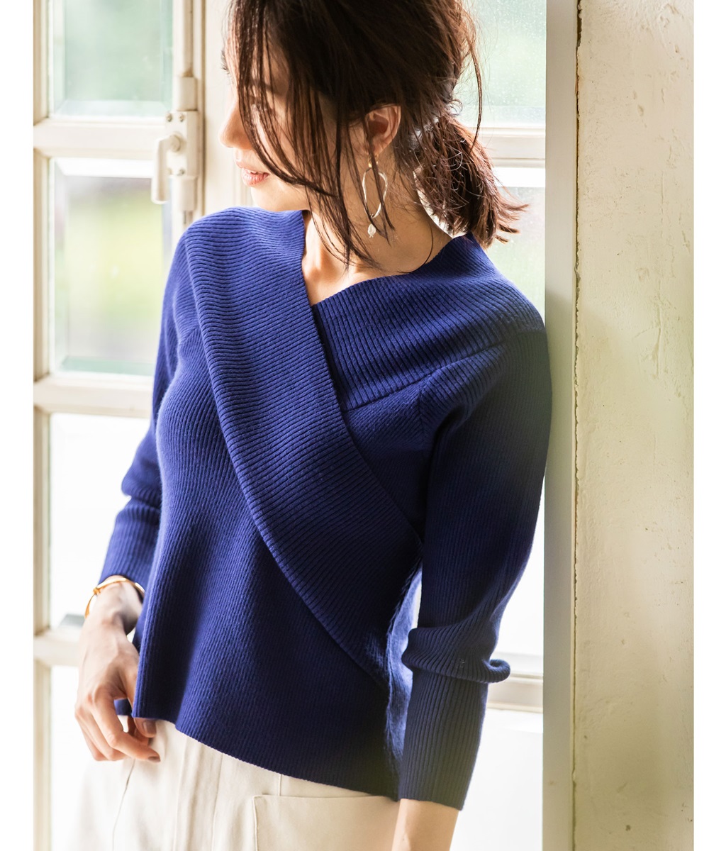 10月3日午前0:00再販！《Noriko & Michiko Collaboration Collection》カシュクールリブニット