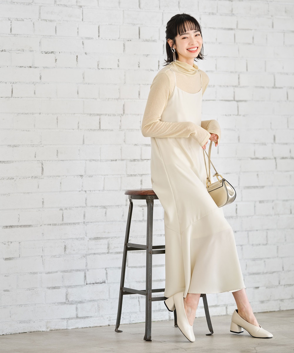 バックレースアップキャミワンピース《EARLY SPRING COLLECTION》