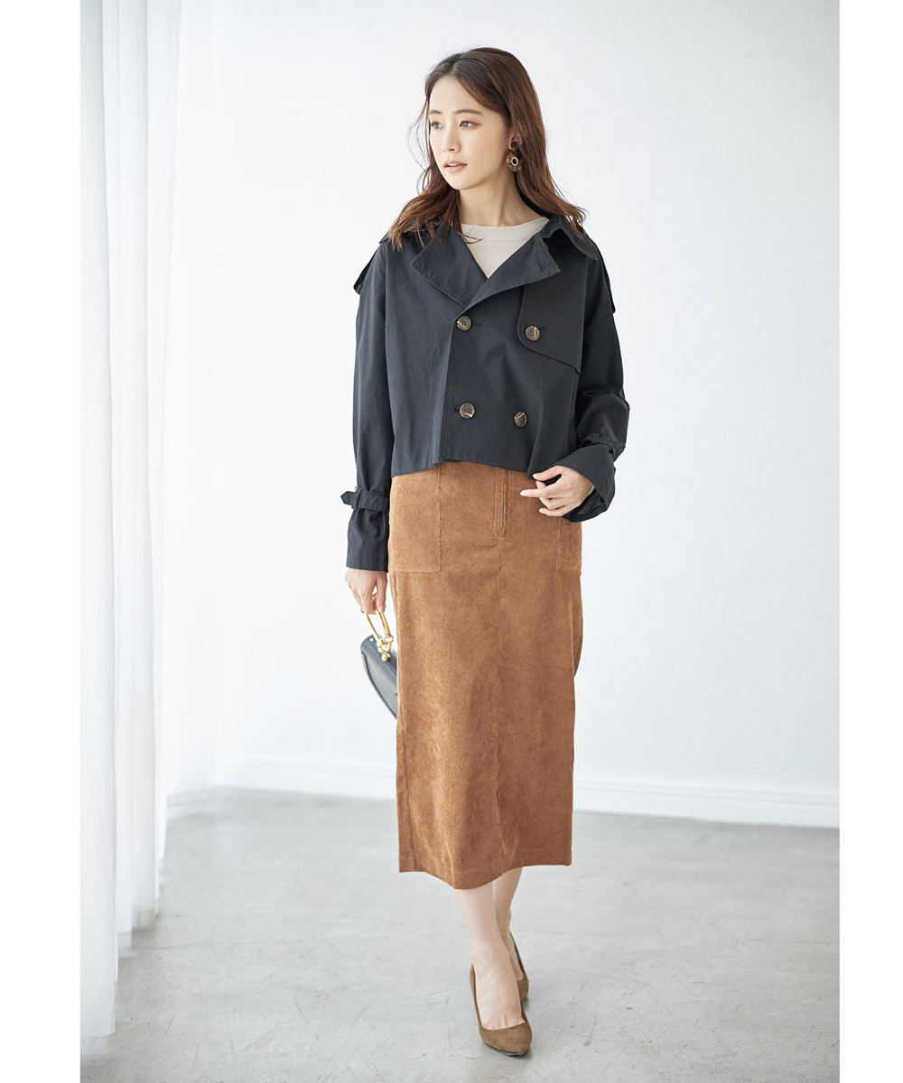 8月21日午前0:00再販！ストレッチコーデュロイタイトスカート