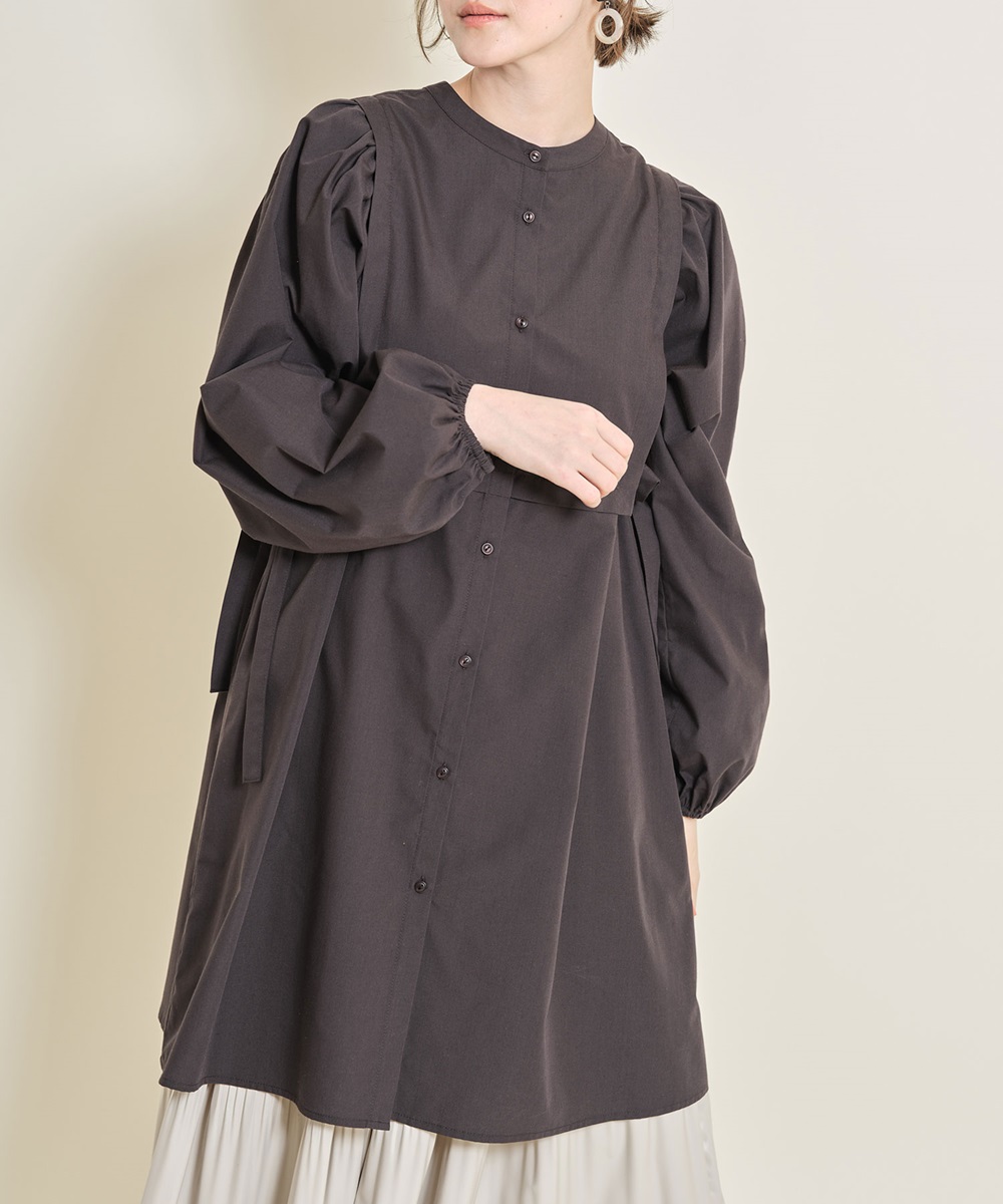 4月12日オフィシャルサイト限定再販売！サイドリボンロングシャツ