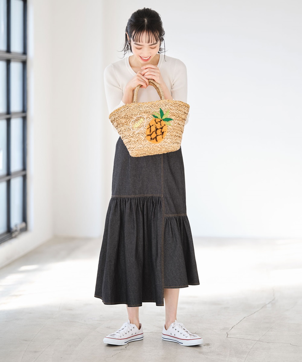 リーフジャガードフレアスカート